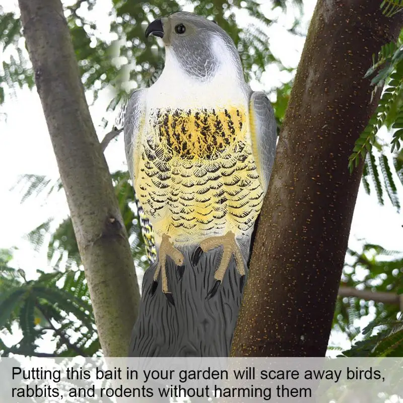 Prowler сова поддельные пугало хищник манок вредителей отпугиватель птиц может перемещать крылья отпугивать птиц садовый декор