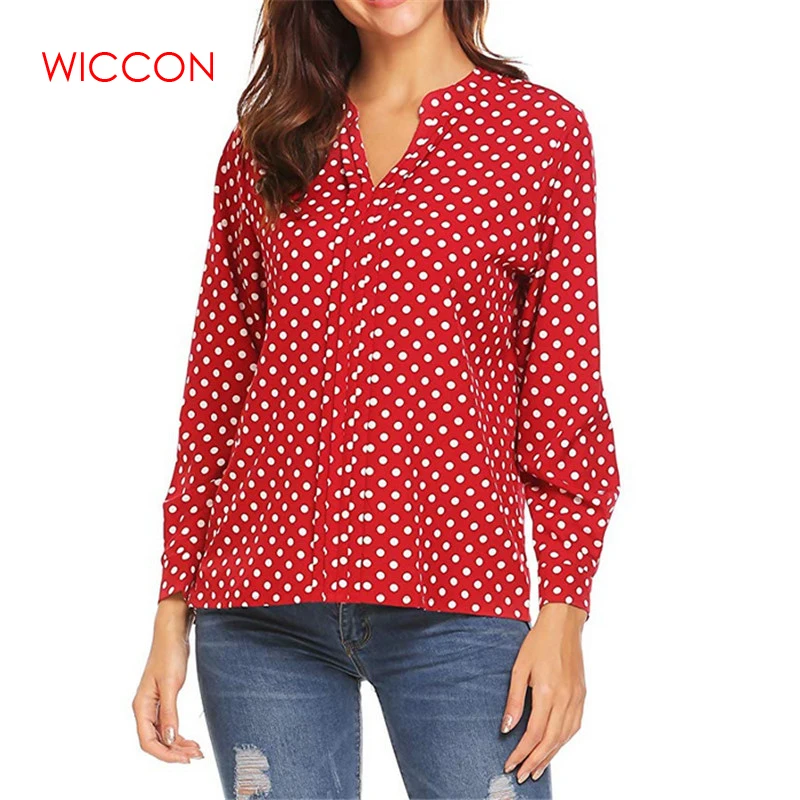 Aliexpress.com : Buy Spring New Polka Dot Print Chiffon