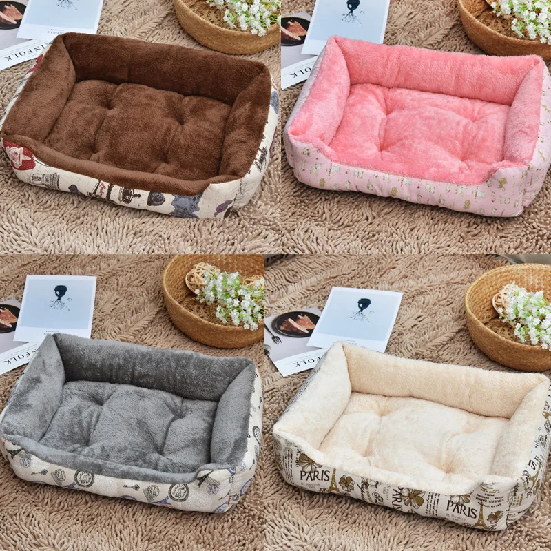 P08 Soft Dog Beds Warm Fleece Lounger Sofa for Small Dogs Large Dog