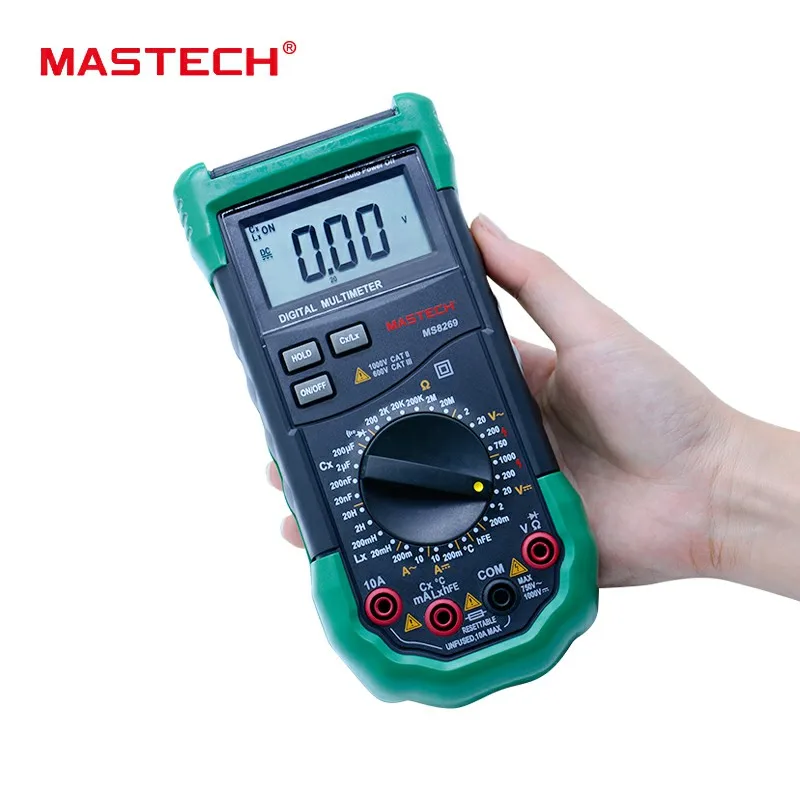 MASTECH MS8269 3 1/2 Цифровой Мультиметр LCR метр AC/DC Напряжение Ток Сопротивление Емкость температура тестер