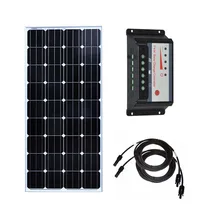 Kiti GÜNEŞ PANELI Çin 12 v 100 w güneş enerjili şarj cihazı Güneş şarj regülatörü 12 v/24 v 30A RV Tekne Balık Karavan karavan Araba Kampı(China)
