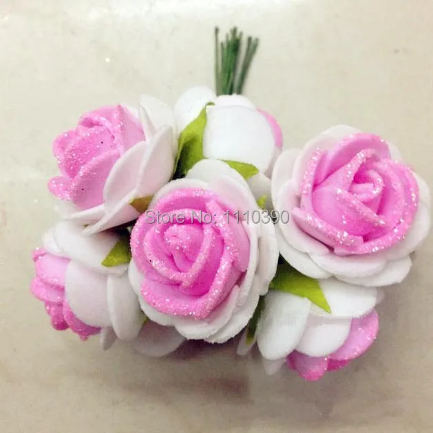 2.5CM artificial foam roses flower,diy craft floral foam flower