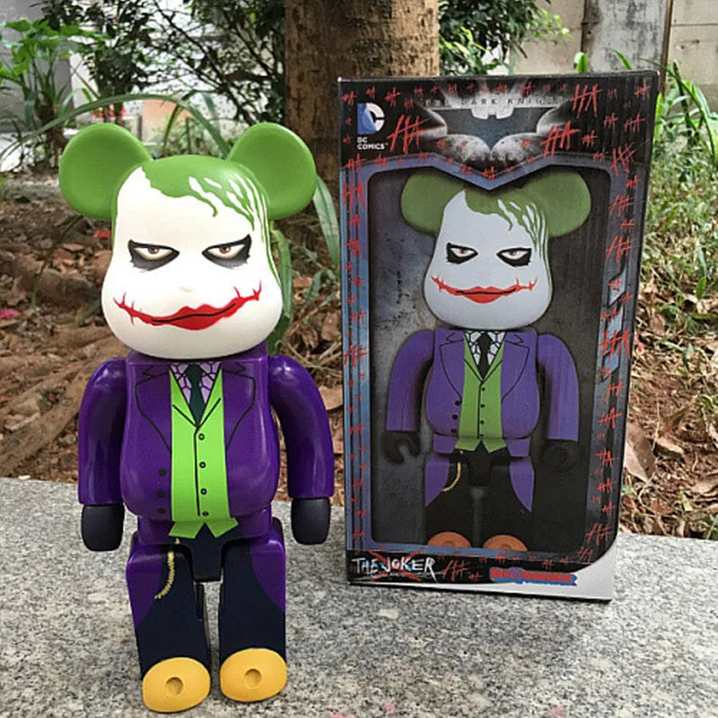 

The Joker Bearbrick Action Figure 400% Bearbrick Cos The Joker Doll PVC figure Toy Brinquedos Anime 28CM zy506