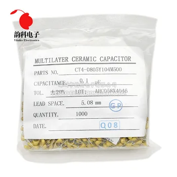 

1000pcs Multilayer ceramic capacitor 223 22NF 50V 223M P=5.08mm Monolithic ceramic capacitor