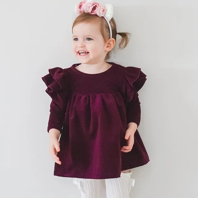 Burgundy Winter Dress