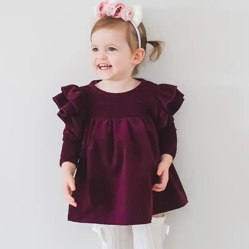 burgundy fall dress