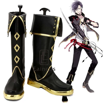 

Popular Game Touken Ranbu Online Akashi Kuniyuki Shoes Cosplay Party Boots Custom Made