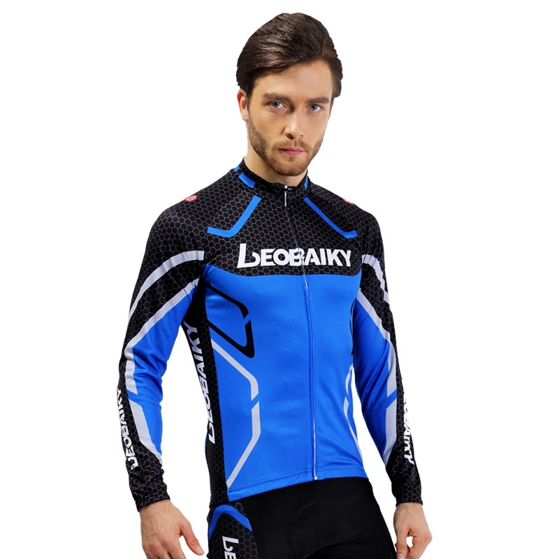 1 Pc Men Cycling Jackets Solid Zipper Long Sleeve Jersey Mutifunction Outdoors Sports Equipment | Спорт и развлечения