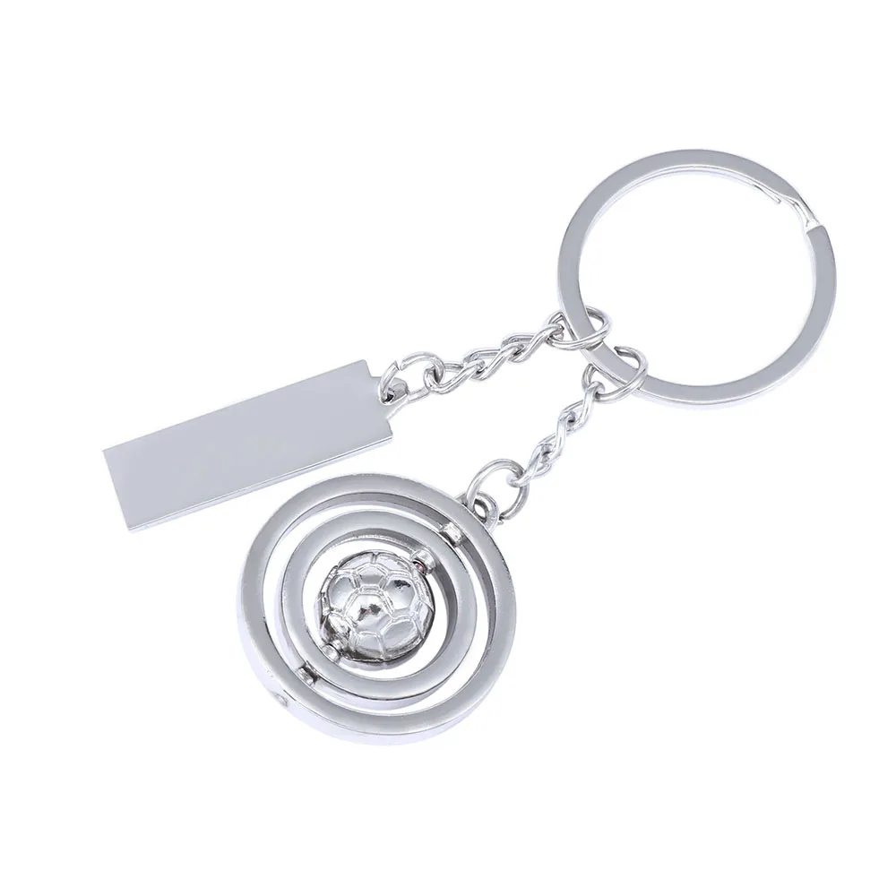 

Hot Creative 3D Sports Rotating Keychain Keyring Ball Football Key Ring For Mens Jewelry Gift