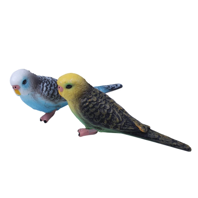 Kawaii Simulation Forest Parrot Figures Miniature Animal Model bird Figurine 