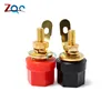 2PCS Gold Amplifier Speaker Binding Post Terminal 4mm Banana Plug Jack Black + Red ► Photo 2/6