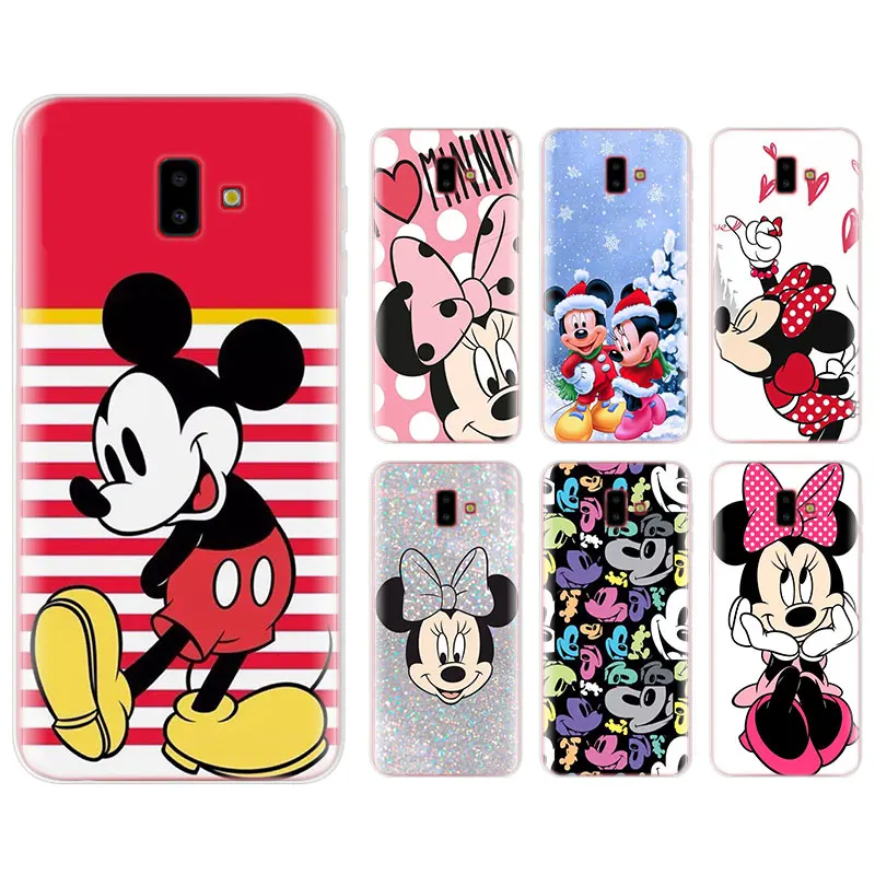 

Minnie Mouse Silicone case for Samsung Galaxy J4 J4+ J6 J6+ J7 J8 2018 J2 J3 J5 J4 J6 Plus TPU Soft Phone case