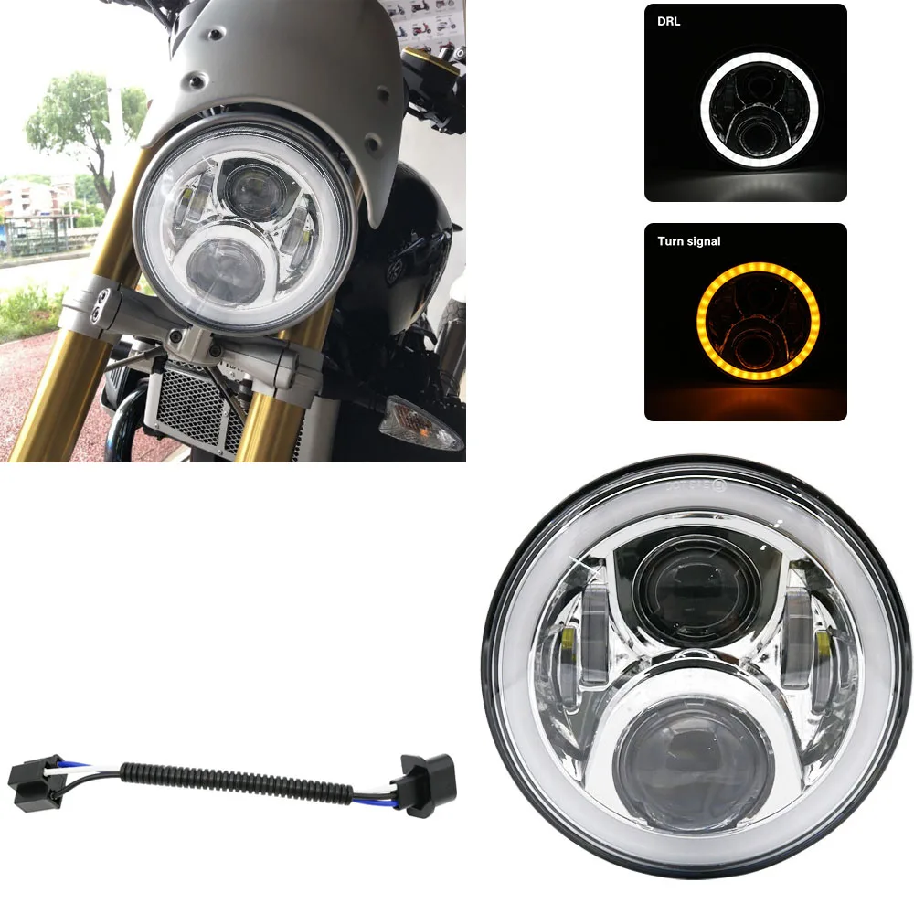 China wholesale motorcycle lighting parts motorcycle headlight black