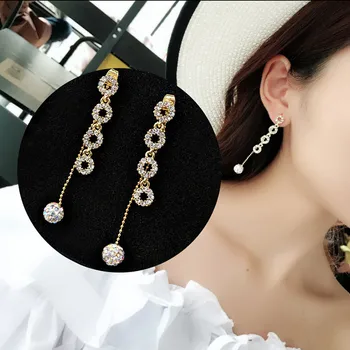 

Earrings Women Boho Earrings For Women Jewelry Sweet Tassel Shiny Boucle D'oreille Femme 2019 Kolczyki Pendientes Mujer GD L0711