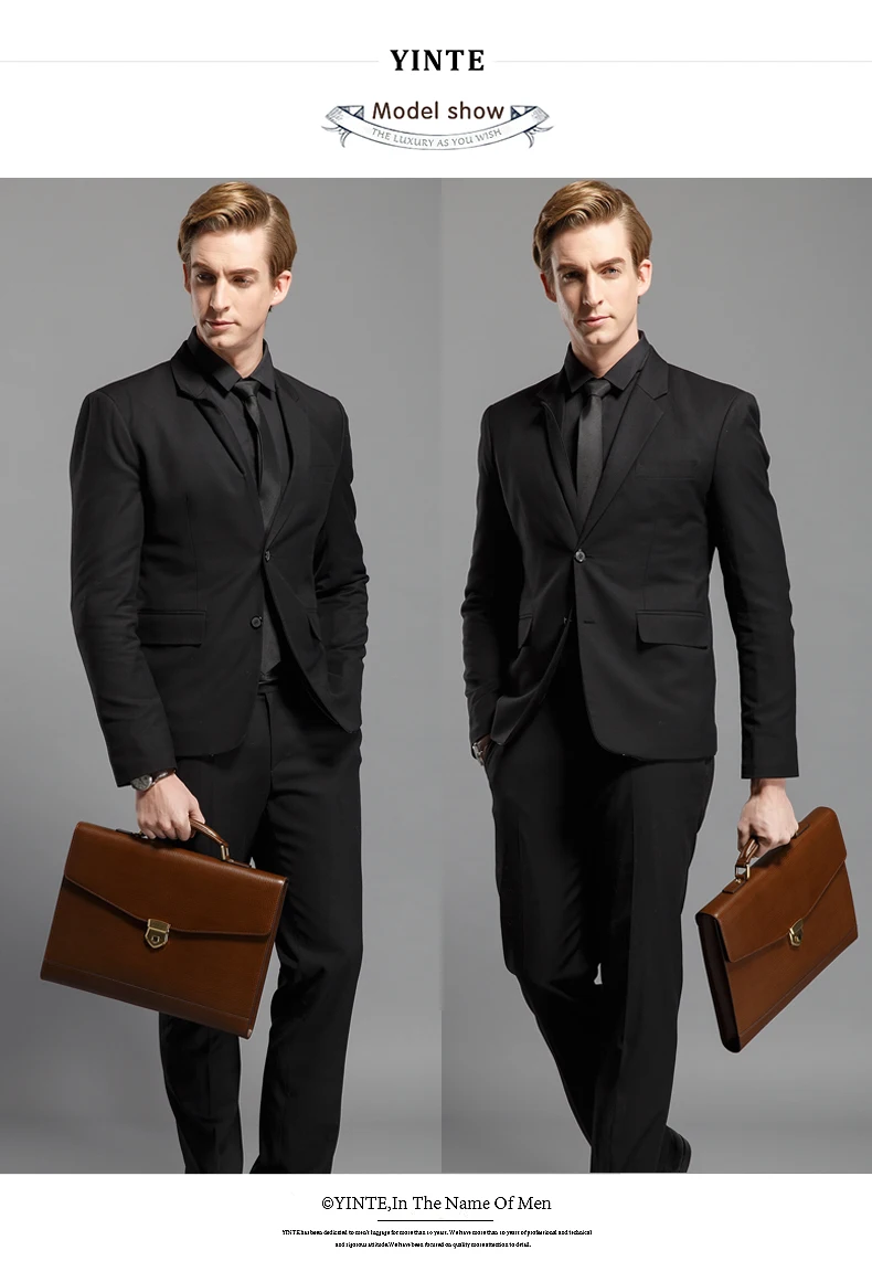 YINTE кожаные портфели Для мужчин Messenger Сумка для ноутбука Tote офисная сумка адвокат учитель Бизнес Жесткий сумки Портфели T8570-4
