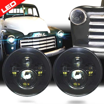

For Lada 4x4 urban Niva 7inch LED Projector headlight JK 7" LED H4 headlamp Light 7" Moto Lamp For Chevy UAZ Suzuki Samurai
