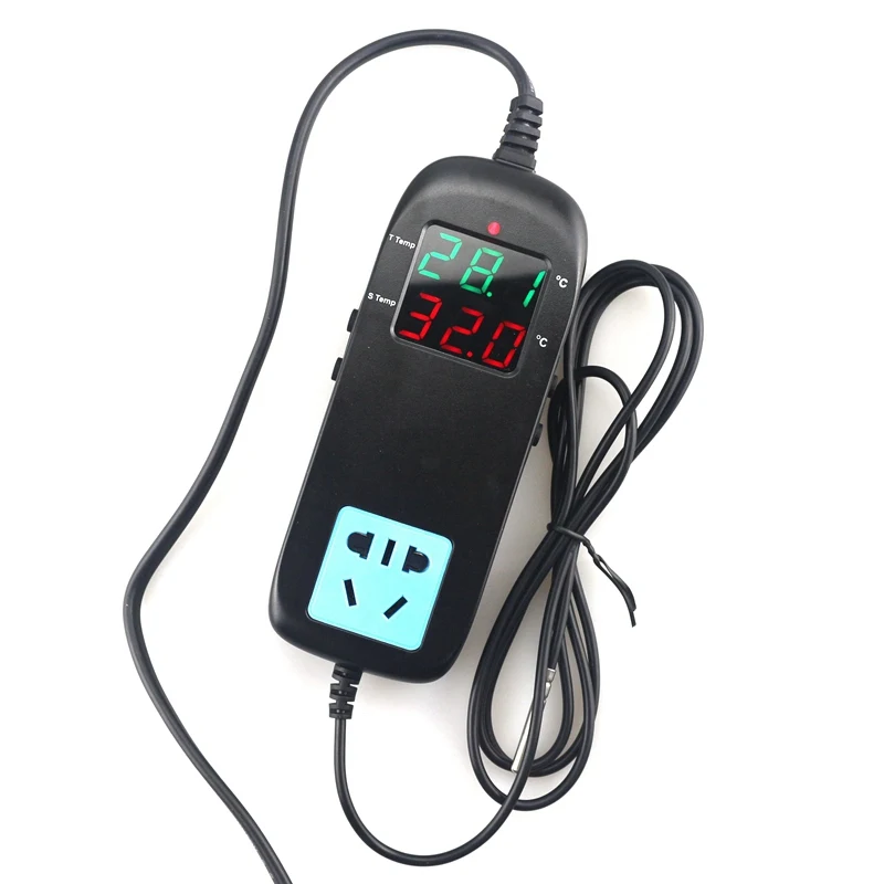 AC90V ~ 250V EU микрокомпьютерный термостат сокет 40 120C интеллектуальный регулятор