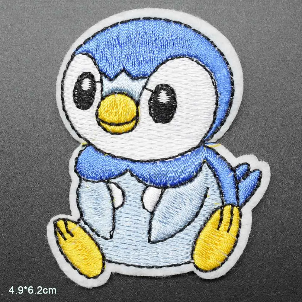 qi e Мультфильм Mr Duck в синей лягушке милые клеящиеся утюгом украшения нашивки для одежды наклейки одежда аксессуары - Цвет: qi e
