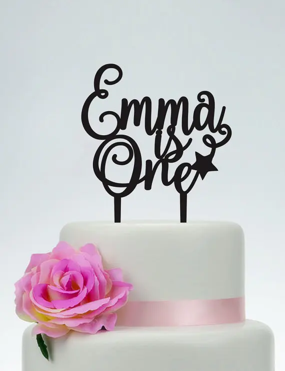 

First Birthday Cake Topper,Party Cake Topper,Personalized Cake Topper,1st Birthday Cake Topper,Personalized Party Decor