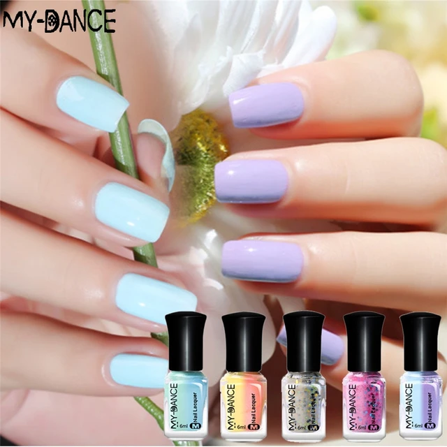 20 26 De Réductionma Danse Température Lumière Du Soleil Couleur Chang Vernis Nail Laque Peel Off Thermique Vernis à Ongles 0512 Dans Vernis à - 