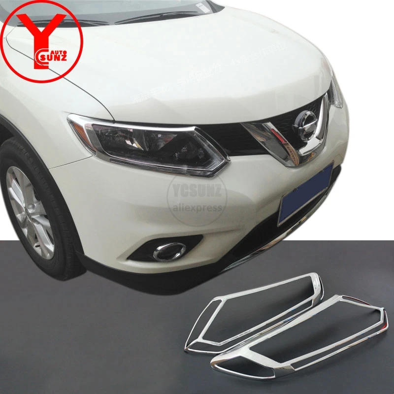 YCSUNZ хромированная крышка фары для nissan x trail t32 2014 2015 2016 2017 rogue Запчасти аксессуары