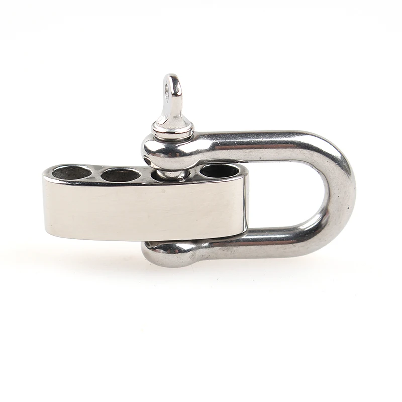 

High Quality Stainless Steel With 4 Holes Adjusting D/U Anchor Shackle Screw Pin Outdoor Survival Rope Paracord Bracelet Buckles