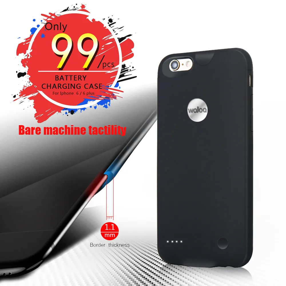 Battery Charging Cases for iPhone 6 6s Plus Ultra Slim Power Bank Case External Pack Backup Charger cases 2500/3000mAh