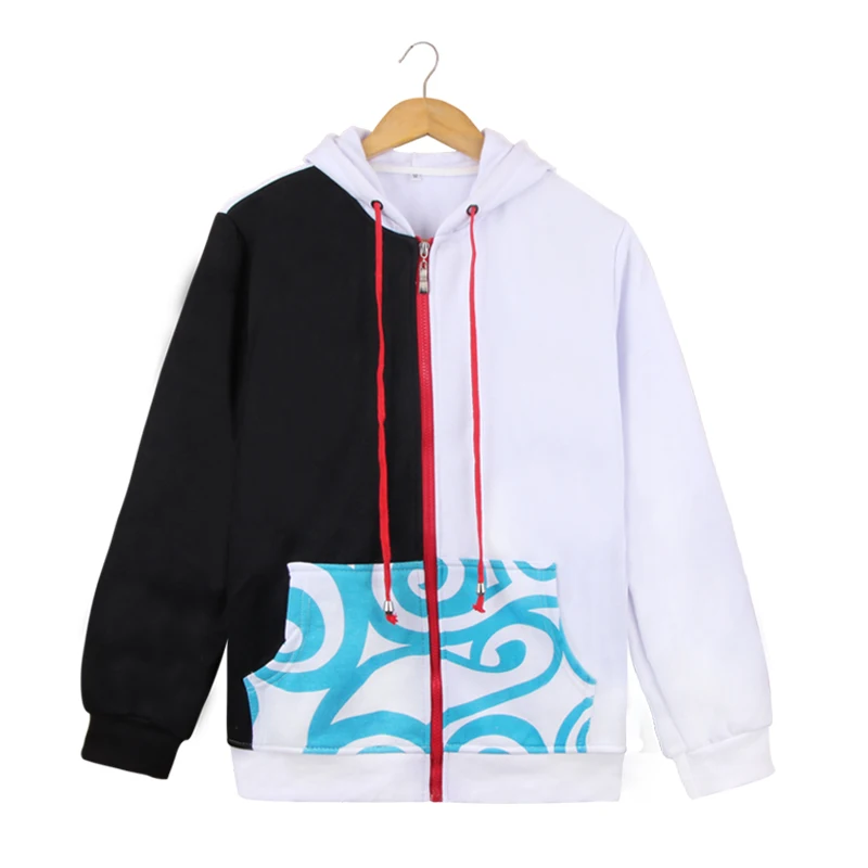 Gintama Sakata Gintoki Anime 3D Print Sweatshirt Cosplay Hoodie Casual Zipper