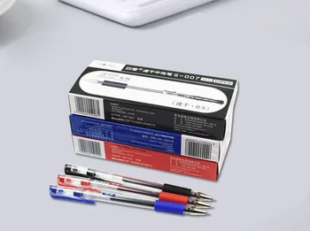 

Quick dry ink plastic gel pen 0.5mm tip cap off type 3 colors supplier for school and office
