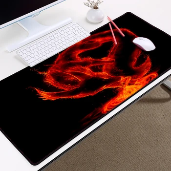 

Congsipad Creative Pc Table Mat Flame Dragon Style Printing Art Pattern Mousepad Big Size 40x90 for Geme Gemer Dragon Ball Mats