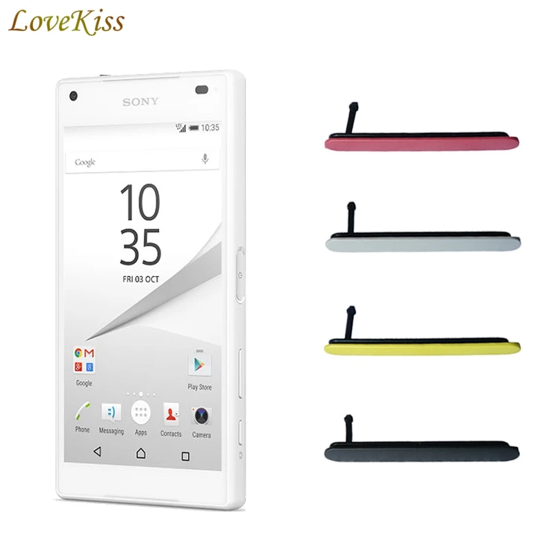 

Z5 mini Micro SD SIM Card Port Slot Block Cover For Sony Xperia Z5 Compact E5803 E5823 Dust Cover Plug Dust-Proof Case Bumper