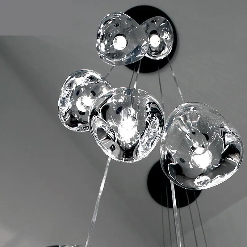 XL 1-26 шт. светодиодная люстра с хрустальным шаром, Подвесная лампа для гостиной, современное лестничное Освещение G4 led Lustre de cristal