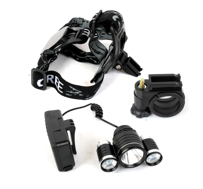 Best 3000 Lumens 10W High Power CREE 3 Head XML T6 LED Bicycle Bike White Light lights Head Lamp 2 in 1 Aluminum alloy Waterproofing 1 Best 3000 Lumens 10W High Power CREE 3 Head XML T6 LED Bicycle Bike White Light lights Head Lamp 2 in 1 Aluminum alloy Waterproofing 1