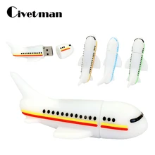 Флеш-диск USB 2,0 модель самолета ручка-накопитель самолет Thumbdrive 64 ГБ 8 ГБ 16 ГБ 32 ГБ USB флеш-накопитель Флешка U диск