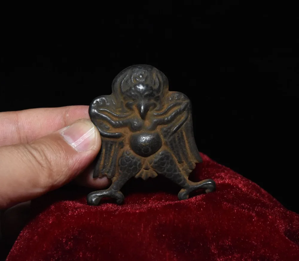 

wedding decoration Old Tibet Buddhism Bronze Redpoll Winged Garuda Bird Eagle Buddha Statue Pendant