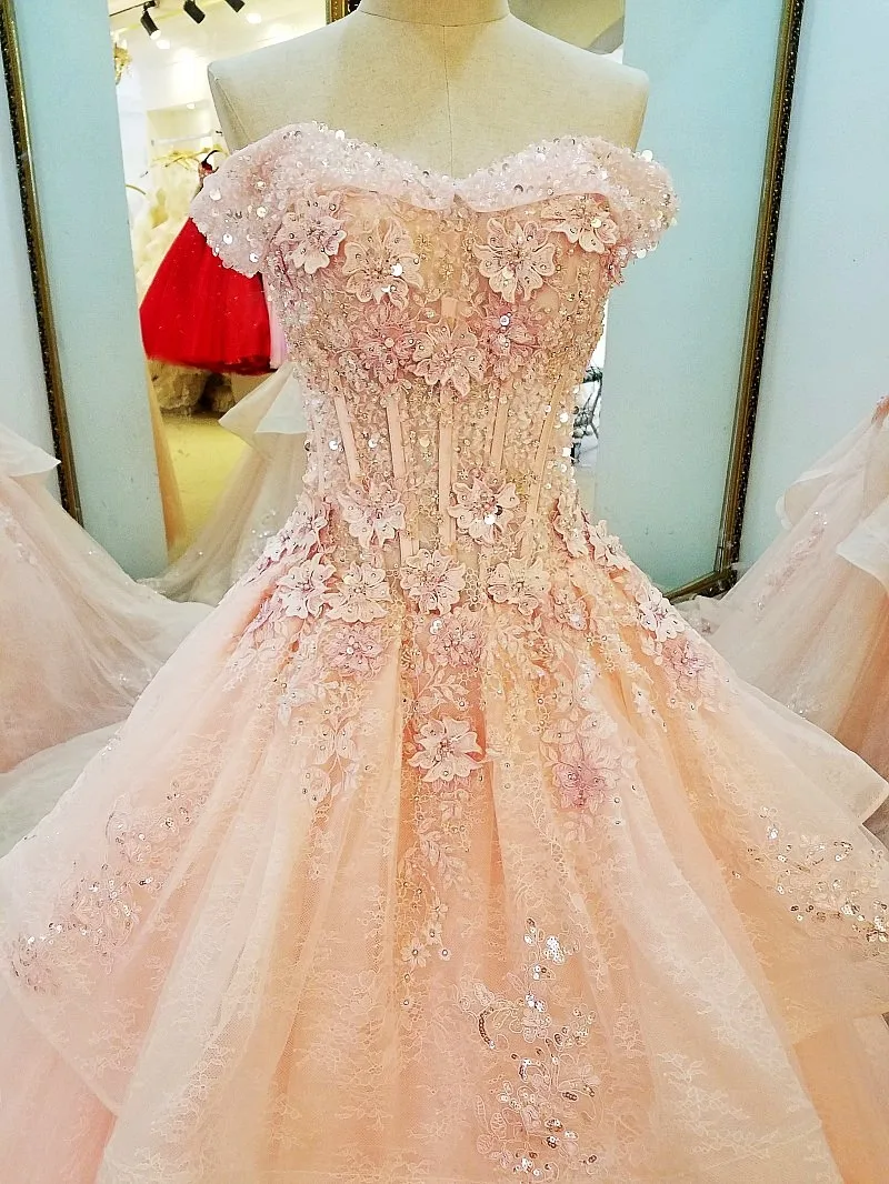 Robe Soiree Longue Femme милое бальное платье с короткими рукавами и шнуровкой сзади кружевное розовое торжественное вечернее платье реальные фотографии