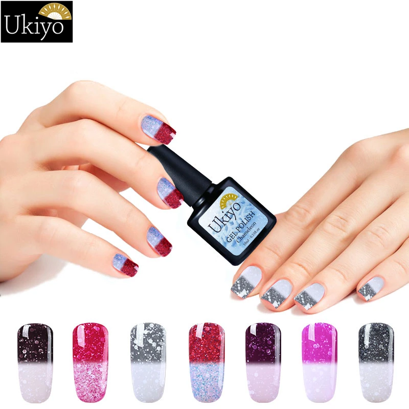 

Ukiyo 10ML UV Gel Nail Polish LED Lamp Gel Lacquer Snowy Chameleon Semi Permanent Soak Off Gel Varnish Nail Art DIY UV Gelpolish