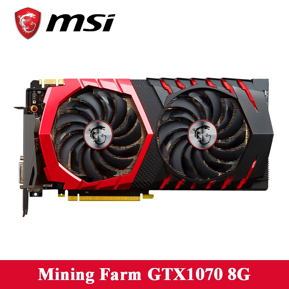 MSI GTX1070 видео карта игры 8 г 256bit GDDR5 памяти частота 8008 мГц 1506-1683 1920 единиц Графика