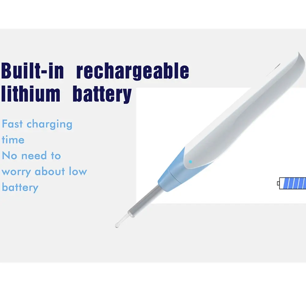 

Multifunctional HD USB Rechargeable Visual Earpick Ears Spoon Real-time Video Camera Cleaning Inspection Tools with LEDs