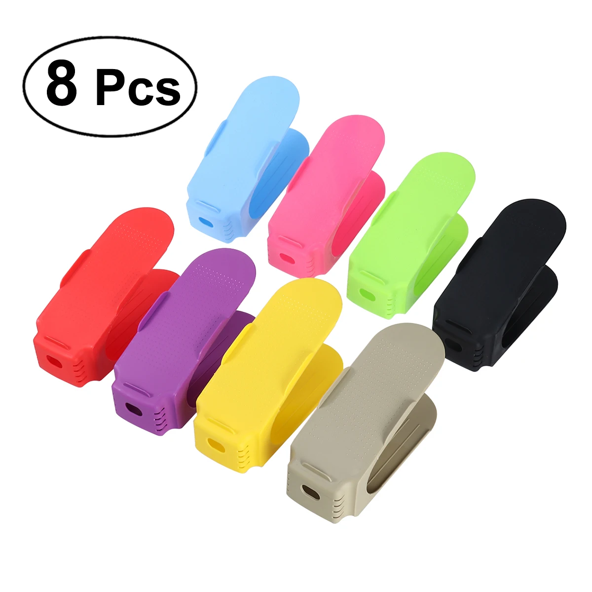 8pcs Durable Plastic Shoe Organizer 