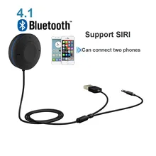 Handsfree Bluetooth Car Kit Bluetooth 4.1 Receiver Aux 3.5mm Audio Output A2DP Wireless Bluetooth Car MP3 Player Receiver