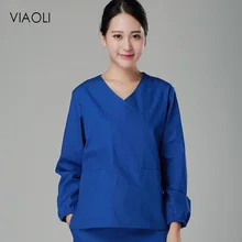 VIAOL сезон весна-лето медицинская хирургическая одежда доктор Одежда Костюм хирурга лабораторная одежда для костюмы в Корейском стиле для женщин форма пальто