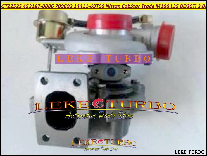 

GT2252S 452187 709693 452187-0001 452187-0003 452187-0005 14411-69T60 1441169T60 Turbo For Nissan CabStar BUS BD30 BD30TI 3.0L