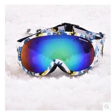 Стиль,, детская версия двухслойных противотуманных ветрозащитных зеркальных сферических линз, лыжные очки