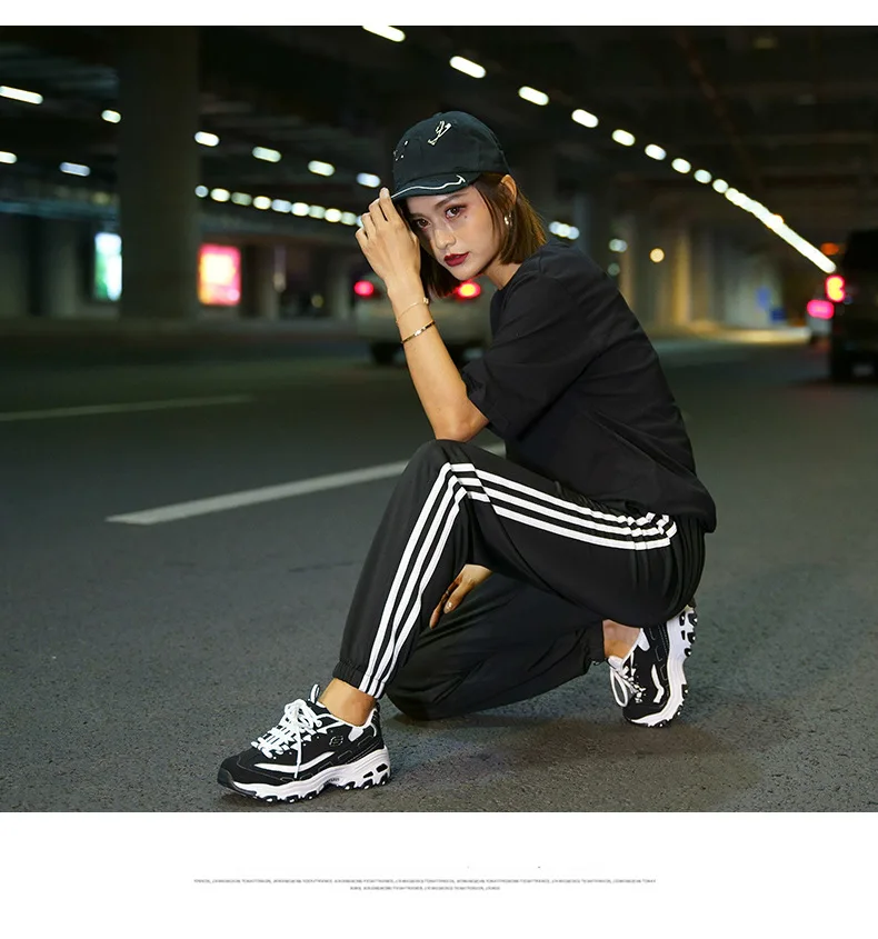 white side sports pants female summer/winter streetwear plus size pants cargo women trousers loose jogger woman sweatpants