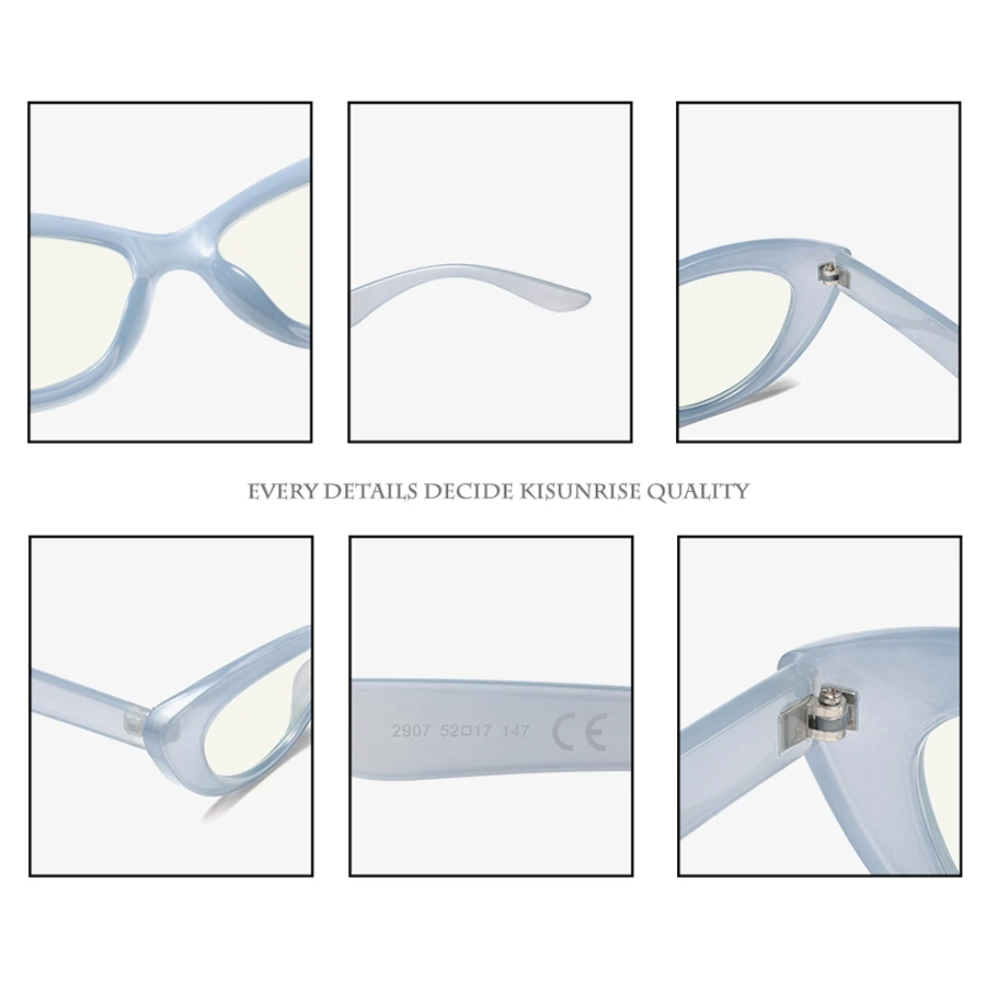 KISUNRISE анти-голубые легкие очки оправа мужские очки Защита женские очки кошка женские очки KS013