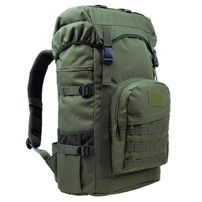 55L открытый рюкзак военный тактический спортивная сумка армейский кемпинг путешествия Туризм рюкзак альпинистский Многофункциональный рюкзак сумка в стиле милитари - Цвет: Green
