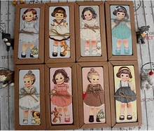 Conjunto de marcapáginas de la serie girl mate, marcapáginas de papel, soporte de libro, tarjeta de mensaje con paquete Kraft, 30 unids/lote