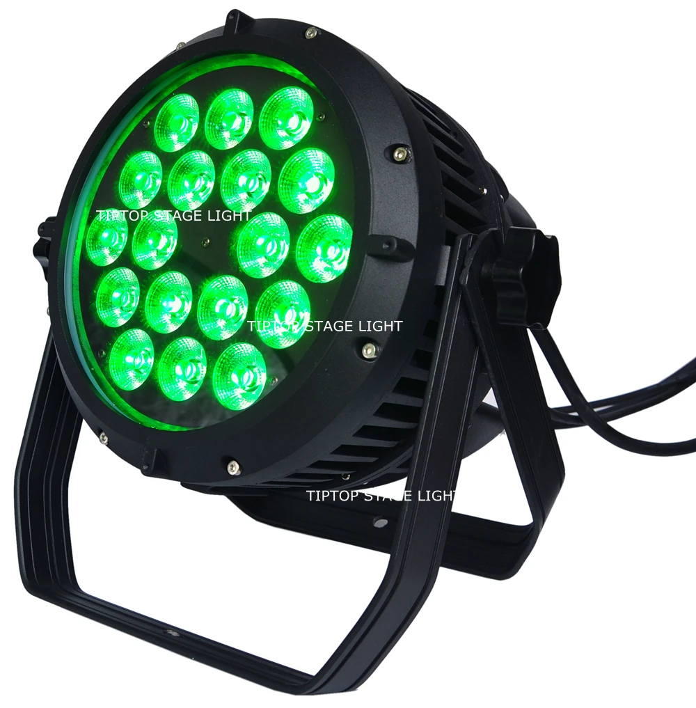 TIPTOP сценический светильник 18x18 Вт светодиодный DJ Par Светильник RGBWAUV 6in1 Can 64 DMX512