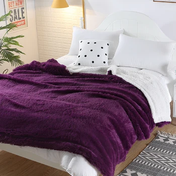 

2019 Long pile Custom Made Plush Throw Blanket Dropshipping Print on Demand Sherpa Blanket for Bed POD Customized DIY Thin Quilt